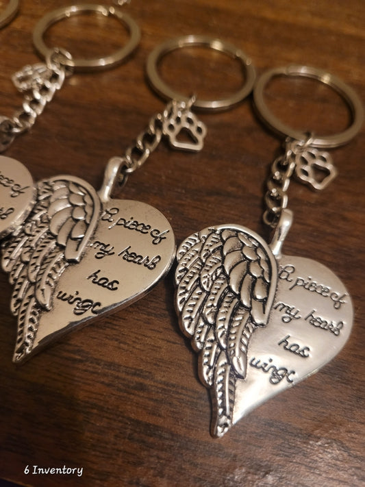 Angel Wing Memory Key Chain