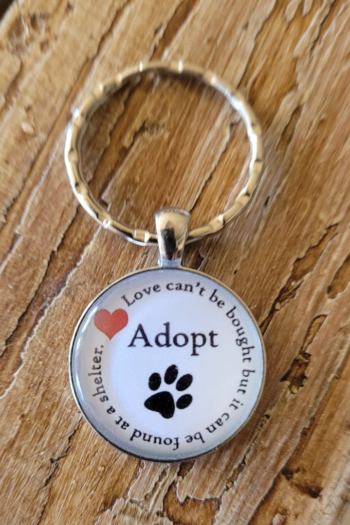 Paw Print 🐾 Adopt Keychain